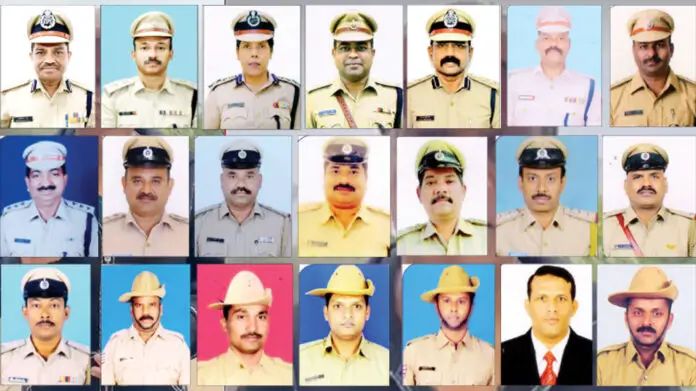 ರಾಜ್ಯದ 21 ಮಂದಿ ಪೊಲೀಸ್ ಅಧಿಕಾರಿ ಮತ್ತು ಸಿಬ್ಬಂದಿಗಳಿಗೆ ರಾಷ್ಟ್ರಪತಿಯವರ ವಿಶಿಷ್ಟ ಸೇವಾ ಪದಕಗಳು.!
