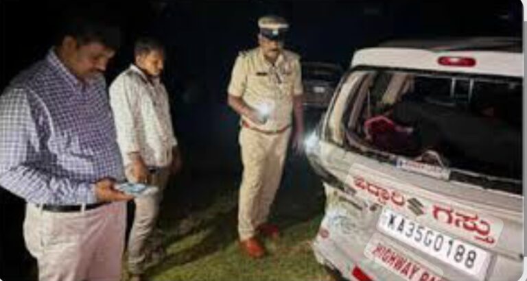 ಸಚಿವ ಶಿವರಾಜ್‌ ತಂಗಡಗಿ ಬೆಂಗಾವಲು ವಾಹನ ಅಪಘಾತ.