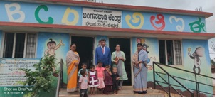 ಜಿಲ್ಲೆಯ ವಿವಿಧ ಅಂಗನವಾಡಿ ಕೇಂದ್ರಗಳಿಗೆ ನ್ಯಾಯಾಧೀಶರು ಭೇಟಿ ಪರಿಶೀಲನೆ.