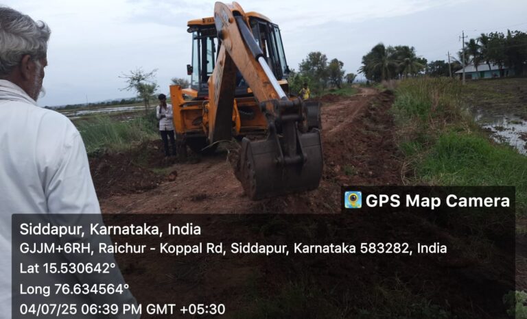 ಬೆನ್ನೂರು ಗ್ರಾಮದ 31ನೇ ವಿತರಣಾ ಕಾಲುವೆಯ ದಾರಿ ತೆರವು ಕಾರ್ಯ: ಕಾಲುವೆ ಮುಚ್ಚುವ ಹುನ್ನಾರ?