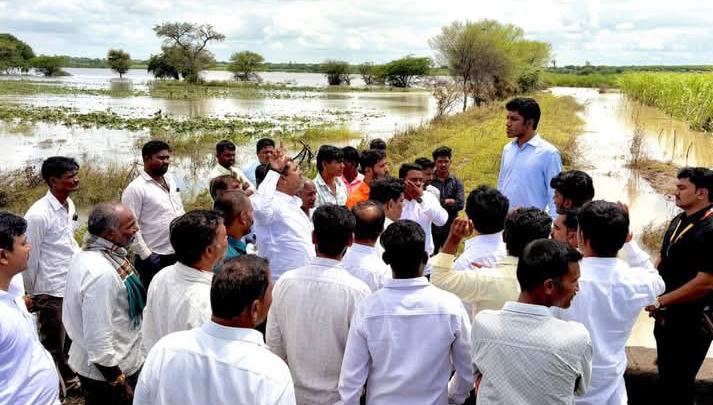 ಬೀದರ ಜಿಲ್ಲೆಯಲ್ಲಿ ಸುರಿದ ಅತಿವೃಷ್ಟಿಯಿಂದ ಹಾನಿ ಆಗಿರುವ ಪ್ರದೇಶಗಳಿಗೆ ಭೇಟಿ.