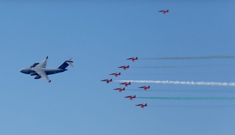 93 ನೇ ವಾರ್ಷಿಕೋತ್ಸವವನ್ನು ಗುರುತಿಸಲು IAF ಗುವಾಹಟಿಯಲ್ಲಿ ಮೊದಲ ಪೂರ್ಣ ಪ್ರಮಾಣದ ವಾಯು ಪ್ರದರ್ಶನವನ್ನು ಆಯೋಜಿಸಿದೆ.