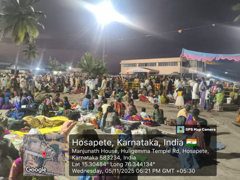 ಹುಲಿಗೆಮ್ಮ ದೇವಸ್ಥಾನದಲ್ಲಿ ಮಮತೆಯ ತೊಟ್ಟಿಲು ಸ್ಥಾಪನೆ