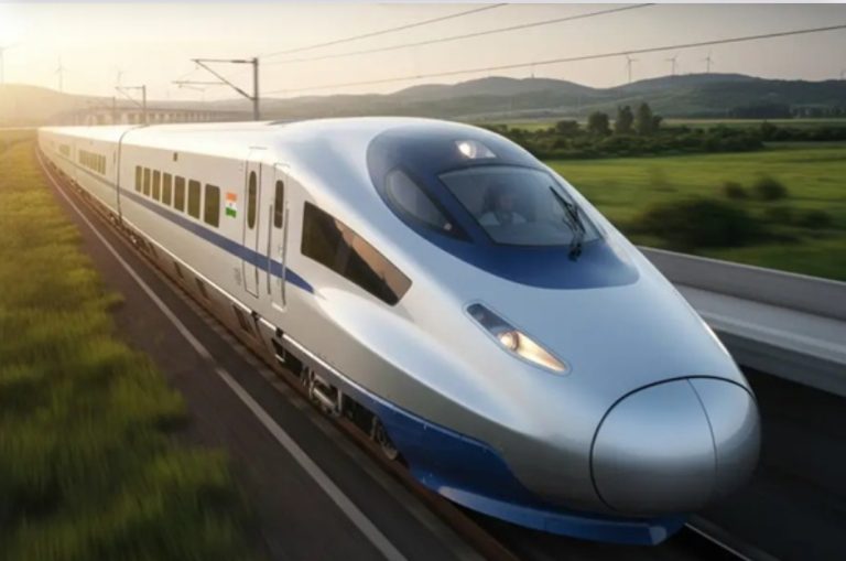 ಮುಂಬೈ-ಅಹಮದಾಬಾದ್ ನಡುವೆ ಮೊದಲ ಬುಲೆಟ್ ರೈಲು