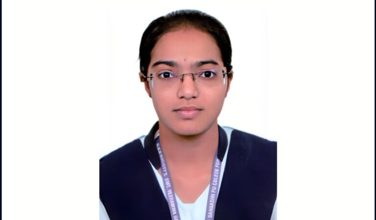 ಶ್ರೀಮತಿ ವಿ ಜಿ ಮಹಿಳಾ ಕಾಲೇಜಿನ ಸೃಷ್ಟಿ ಮಲ್ಲಿನಾಥ ಕಲಾ ವಿಭಾಗಕ್ಕೆ ರಾಜ್ಯಕ್ಕೆ ಟಾಪರ್